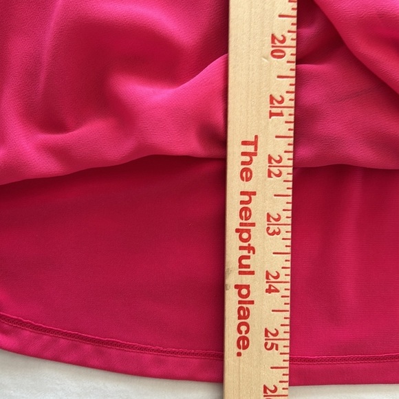 Alfani Pink SleevelessCriss Cross Blouse Sz L - Picture 11 of 11